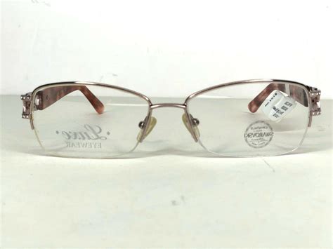 New Luxe Eyewear Swarovski Crystal Wl0355 Blush Eyeglasses
