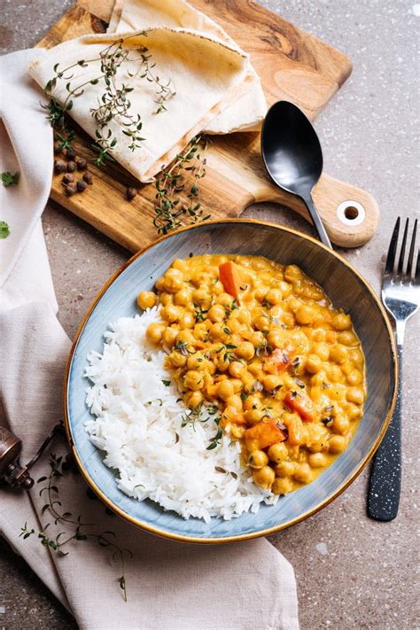 Jamaican Style Vegan Chickpea Curry Healthier Steps