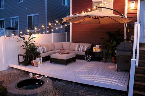 Weather can play a big role so you're more likely to find patios in very hot climates like florida and arizona. Image result for cozy back patio ideas | Patio deck designs, Budget patio, Small backyard ...