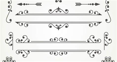 25 Free Ornaments Frames And Borders Vector Templates