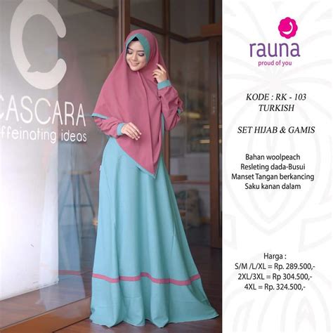 Koleksi Terbaru Gamis Rauna Rk 104