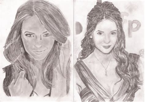 Nina Dobrev Drawing The Vampire Diaries Fan Art 31209744 Fanpop
