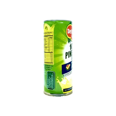 Del Monte 100 Pineapple Juice With Vitamins Ace 240ml X 6 Cans Biggrocer