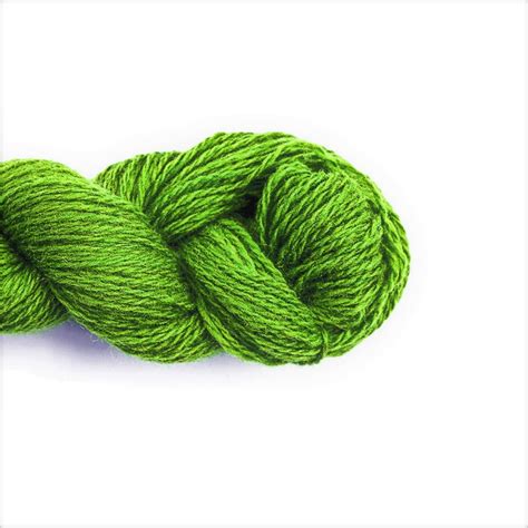 Wool Yarn100 Natural Knitting Crochet Craft Supplies Bright Green