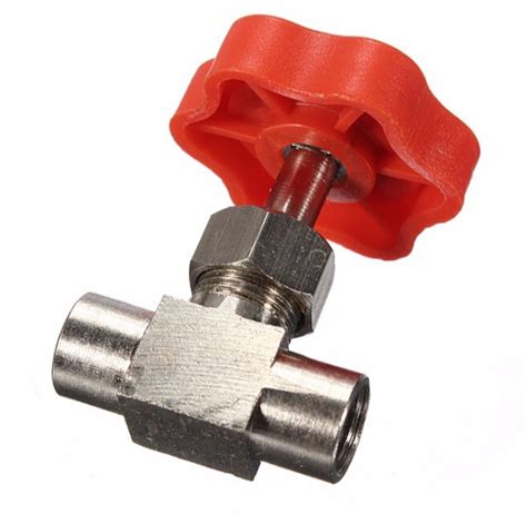The needle flow control valves have a gearbox. Nickel-Plated Brass Needle Valve 1/8" 1/4" BSP Female ...