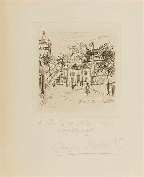 Sold Price Maurice Utrillo 1883 1955 Illustration From Amitiés De