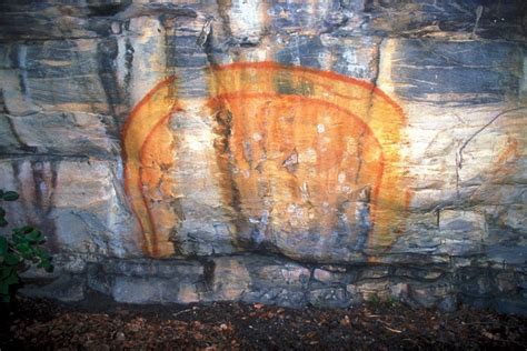 Rock Art At Ubirr Depicting The Rainbow Serpent Rainbow Serpent Rock