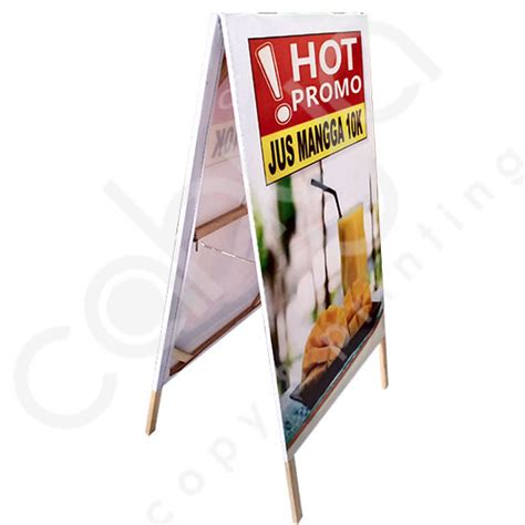 Cetak Standing Banner Segitiga Cahya Printing