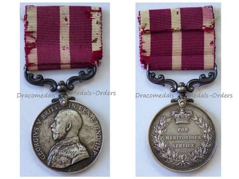 Britain Ww1 Meritorious Service Medal King George V British Military