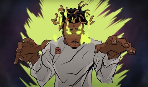 Juice Wrld Animated Juice Wrld Sprouts Wings In Dreamy