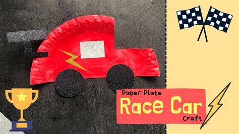 Race Car Craft For Toddlers And Kids Easy And Fun Crafts Youtube