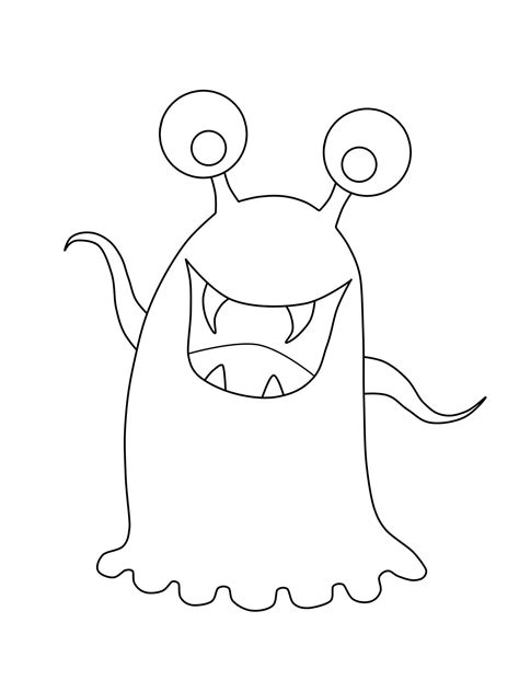 Ausmalbild Gruselige Halloween Ausmalbilder Glupschaugen Monster