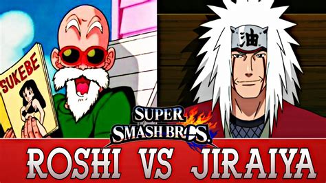Roshi Vs Jiraiya Epic Smash Battle Youtube