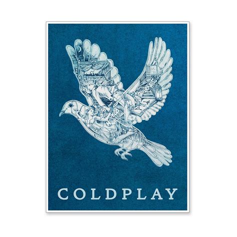 The band consists of vocalist, rhythm guitarist, and pianist chris martin, lead guitarist jonny buckland, bassist guy berryman, drummer will champion, and creative director phil harvey. Coldplay Magic Lithograph