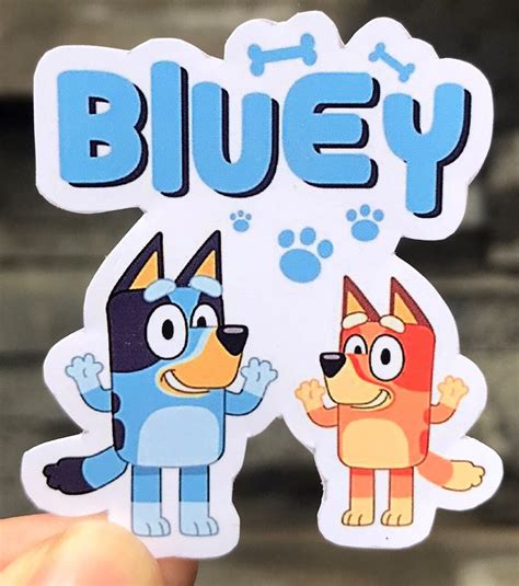 Bluey Vinyl Decal Sticker Bluey Funny Bluey Sticker For Etsy