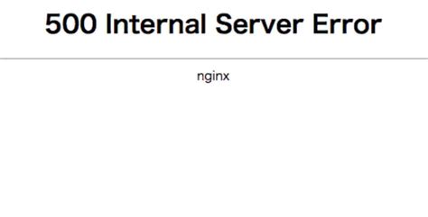 How To Fix Internal Server Error Nginx
