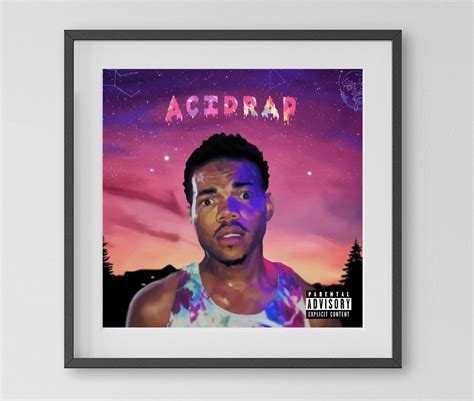 Chance The Rappers Acid Rap Music Album Cover Celebrity Etsy
