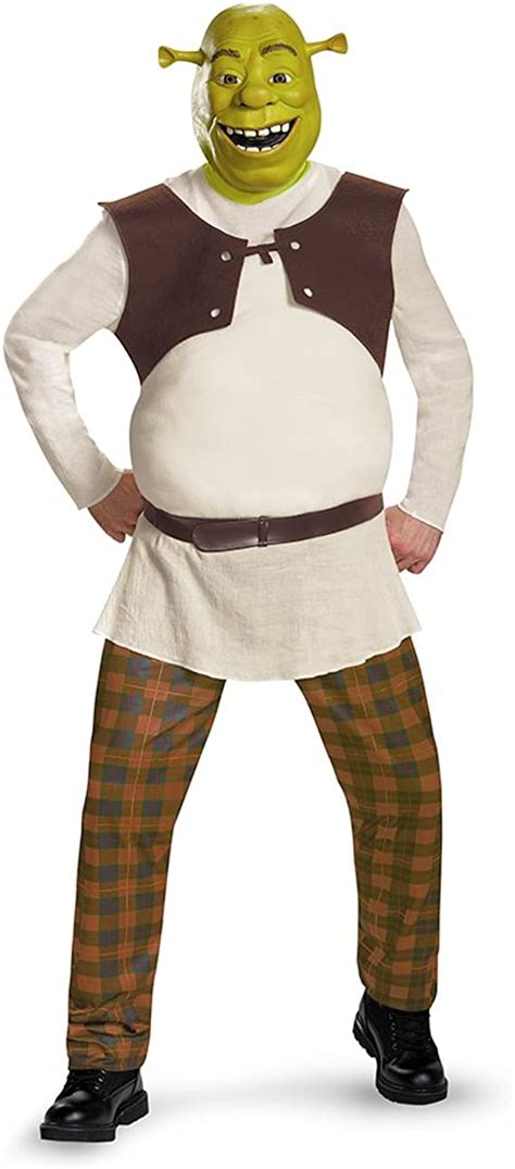 Shrek Deluxe Adult Costume Size Standard 42 46 Clothing