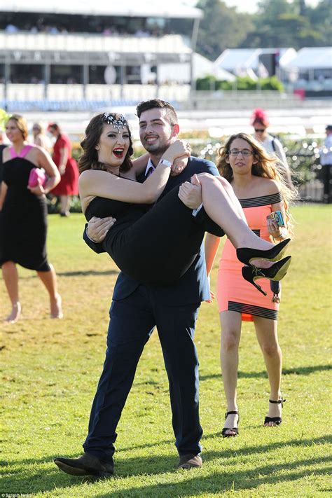 Flemingtons Crown Oaks Day Photographs Show Melbourne Revelers A