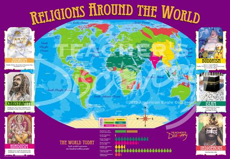 Top 5 Major Religions Map