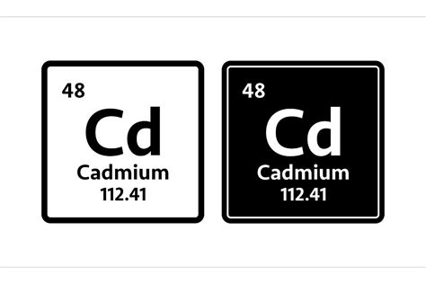 Cadmium Symbol Chemical Element Of The Graphic By Dg Studio · Creative