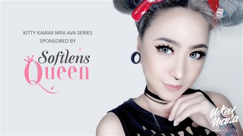 Kitty Kawaii Mini Ava Lens Review On Asian Eyes Nikenicula Youtube