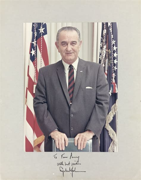 Lot Detail President Lyndon B Johnson Signed And Inscribed Color Portrait Photo Beckettbas