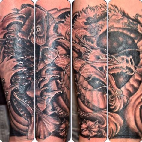 Multiple Cover Up Custom Japanese Halve Sleeve Tattoo By Joshua Doyon Ig Inkedupging Love
