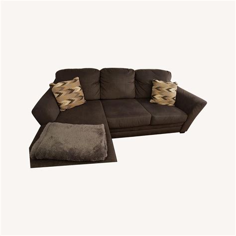 Jennifer Convertibles Dark Grey L Shaped Sofa Bed Aptdeco