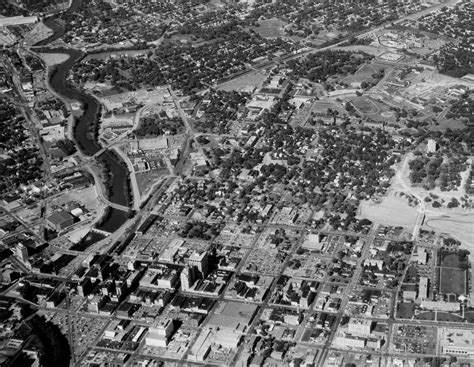 Aerial View Of Flint Michigan 1972 Flint Michigan Genesee County