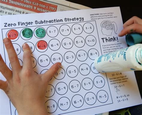 Subtraction Fact Strategy Games The Measured Mom
