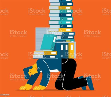 Overworked Businessman Stock Illustration Download Image Now
