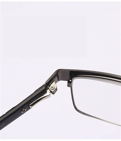 3 Packs Classic Style Rectangular Metal Frame Reading Glasses Spring Hinge Readers For Men Women