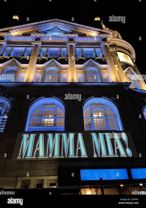 Novello Theatre London Showing Mamma Mia Stock Photo Alamy