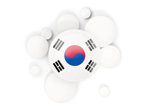 Round Flag With Circles Illustration Of Flag Of South Korea