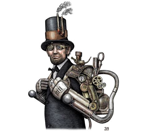 The Steampunk Portraits Illustrated By Steven Noble On Behance