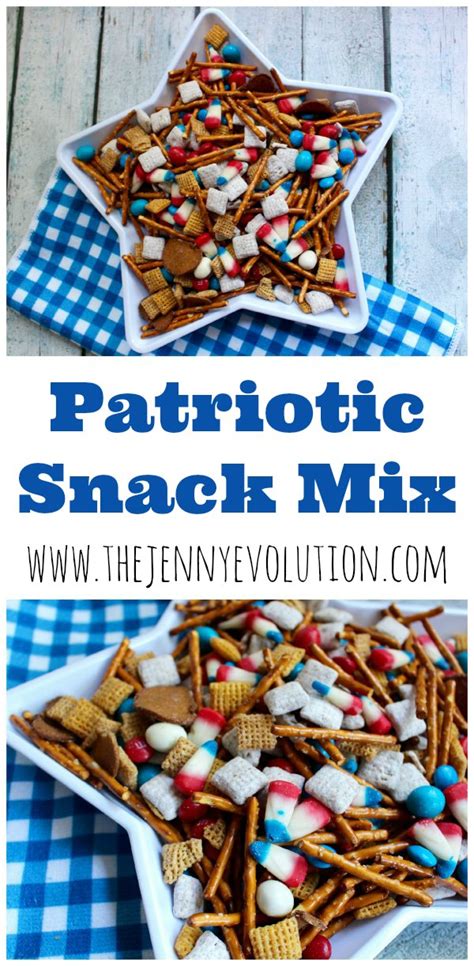 4th Of July Snacks Patriotic Snack Mix