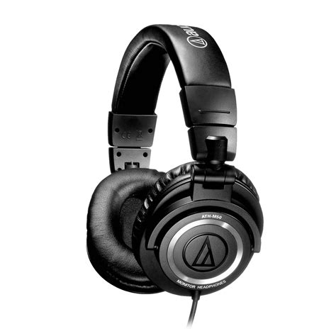 Ath M50 Professional Studio Monitor Headphones With Coiled Cable