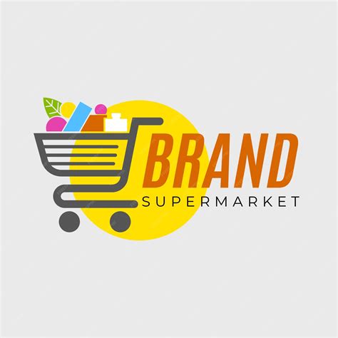 Premium Vector Supermarket Logo Template With Shopping Cart