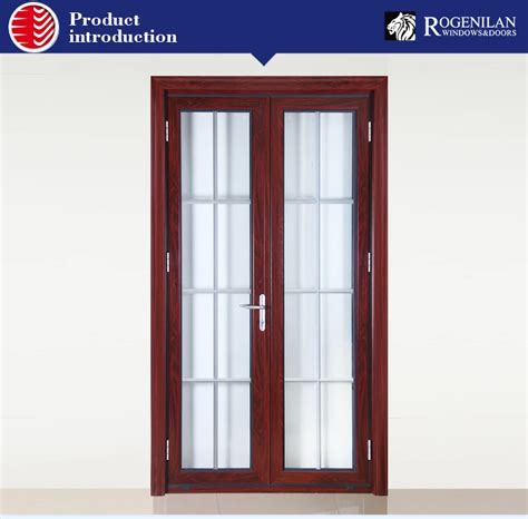 Rogenilan Office Interior Double Door With Frosted Glass Insert Design