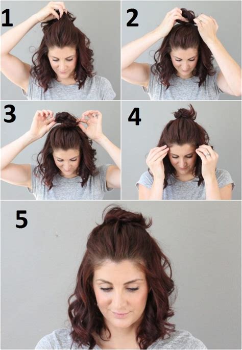 In this case it will also be the outline of the whole haircut. 6 Trendy Half-Up-Half-Down Bun Hairstyles for All ...