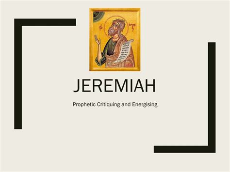 Ppt Jeremiah Powerpoint Presentation Free Download Id8825600