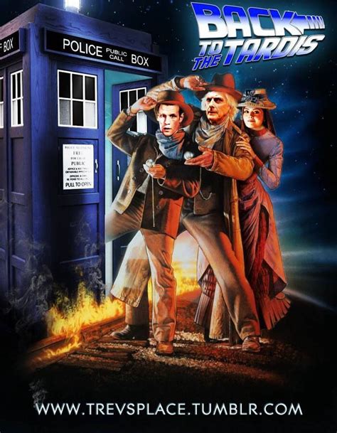 Doctor Who Back To The Future Mash Up Doctor Who Art Doctor Who