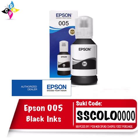 Epson 005 Large Black Inks Ecotank Monochrome M1100 M1120 M2140