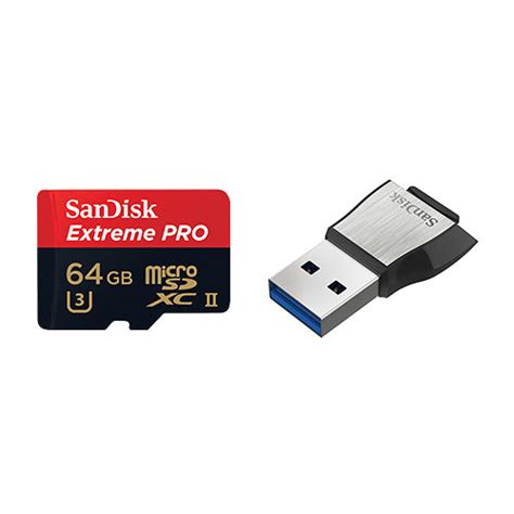 Sandisk 64gb Extreme Pro Uhs Ii Microsdxc Sdsqxpj 064g Ancm3 Bandh