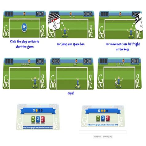Play Football (Soccer) on Google Doodle Featuring "London 2012 Football