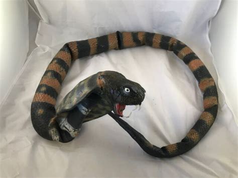 Halloween King Cobra Snake Scary Rubber Halloween Prop Decoration Ebay