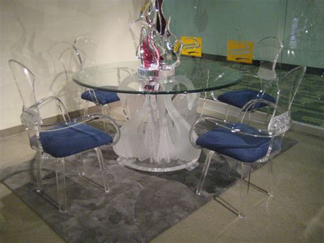 French country dining table and chairs : Legend Swan Dinette, Acrylic Wall Art, Acrylic Furniture