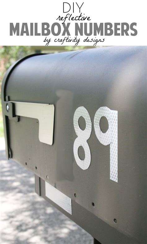 About 13% of these are mailboxes, 0% are fridge magnets. A Simple Tip // DIY Reflective Mailbox Numbers - Craftivity Designs