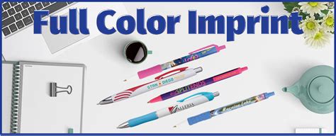 Full Color Imprint Custom Pens